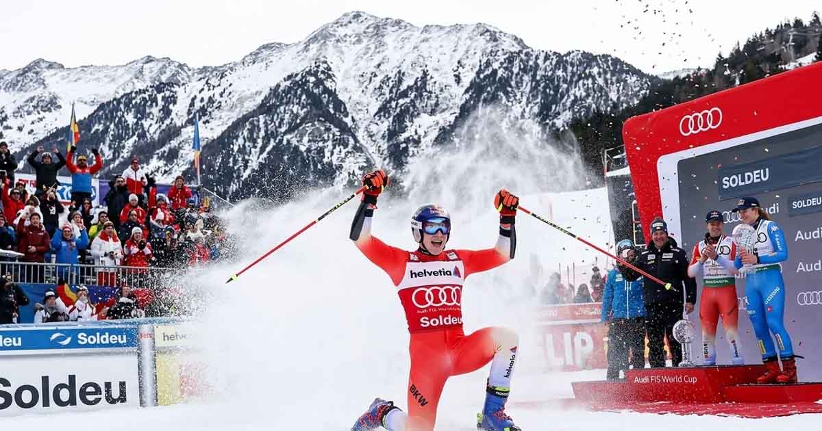 التزلج الألبي: ماركو أوديرماتّ يُتوّج بكأس العالم الكبرى للموسم الثالث على التوالي