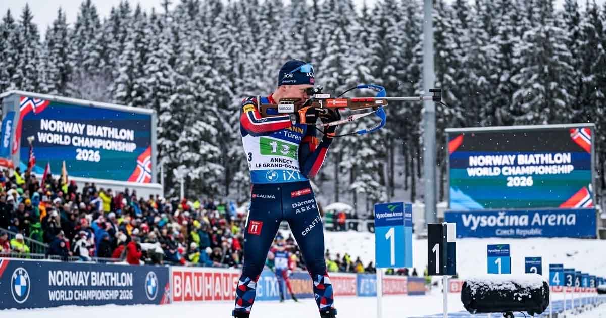 بطولة Biathlon العالمية: نورفيجيا تُهيمن بذهبيتَين في يوم واحد بأداء خارق