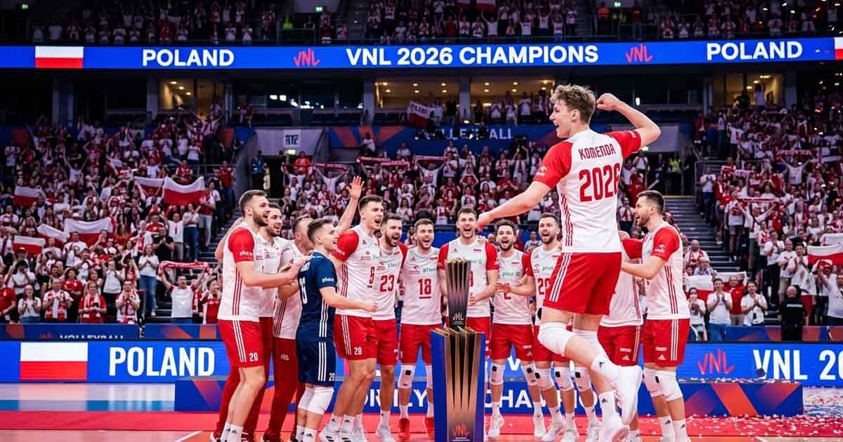بولندا تُثبت هيمنتها في الكرة الطائرة الرجالية بفوز مُقنع في VNL 2026